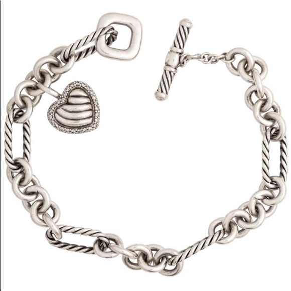 David Yurman Jewelry - David yurman diamond heart bracelet